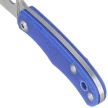 Spyderco Bug Knife Blue G10, Satin 12C27 (C133GBLP)