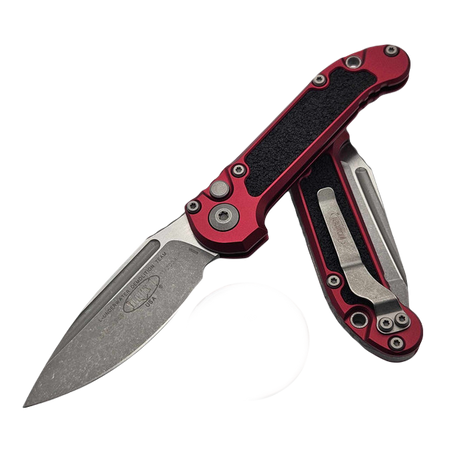 Microtech LUDT Gen III S/E Automatic Knife Merlot Aluminum, Apocalyptic M390MK by Tony Marfione (1135-10APMR)