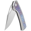 WeKnife Nefaris LE No 057/260 Gray/Flamed Titanium, Hand Rubbed Satin CPM 20CV (WE22040FA-1)