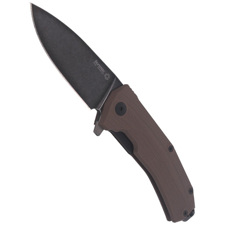 LionSteel KUR Brown G10, Black Stonewashed Sleipner by Molletta (KUR BBR)
