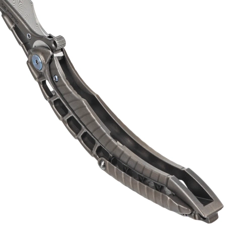 Nóż składany RikeKnife Alien 4 Dark Gray Titanium, Damasteel by Richard Wu (RK-ALIEN4-DG)