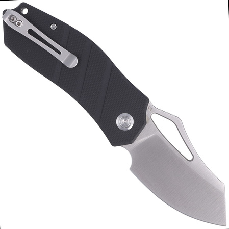 Kubey Ceyx Knife Black G10, Satin D2 (KU335A)