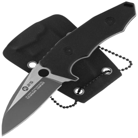 K25 Neck Knife Black G10, Titanium/Brushed 7Cr17Mov (32602)