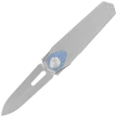 Nóż składany Remette Infinite Power Gray Titanium, Hand Grinding Pearlescent M390 (RTIP-T)