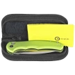 Civivi Knife Button Lock Praxis Lime Green Aluminum, Satin Nitro-V (C18026E-3)