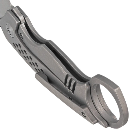 Nóż składany WE Knife Envisage Gray Titanium, Gray Stonewashed CPM 20CV by Tuffknives (WE22013-1)