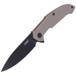 Kubey Knife Victory Tan G10, Darkwash AUS-10 (KU219C)
