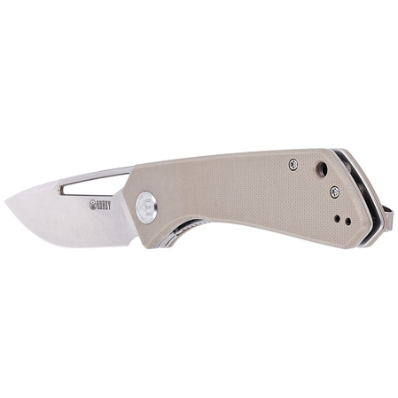 Nóż składany Kubey Thalia Tan G10, Satin D2 (KU331F)