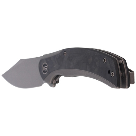 WE Knife Snick Gray Titanium / Marble Carbon Fiber, Gray Stonewashed CPM-20CV (WE19022F-2)
