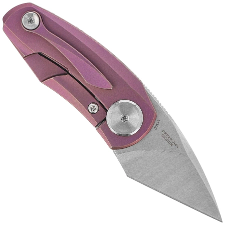 Nóż składany Bestech Tulip Frame Lock Purple Titanium, Stonewashed / Satin M390 by Ostap Hel (BT1913C)