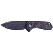 Nóż CIVIVI Elementum Flipper Shredded Carbon Fiber / Copper Shred, Black Damascus (C907C-DS3)