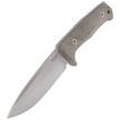 LionSteel Tactical Knife Green Canvas Micarta, Satin Niolox by Molletta (T5 CVG)