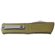 Microtech Combat Troodon Gen III D/E OTF Knife OD Green Aluminum, Satin M390MK by Tony Marfione (1142-4OD)