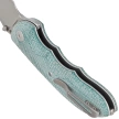 Viper Moon Teal Green Canvas Micarta, Stonewashed MagnaCut by Fabrizio Silvestrelli Knife (V6010TE)