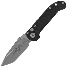 Microtech LUDT Gen III T/E Automatic Knife Black Aluminum, Apocalyptic M390MK by Tony Marfione (1136-10AP)