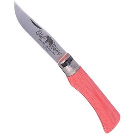 Nóż Antonini Old Bear Laminated Red, Satin Stainless (9307/21_MRK)