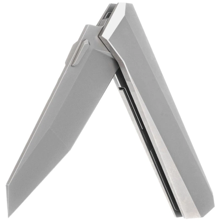 Nóż składany RikeKnife Cybertrix C Gray Titanium, Stonewashed M390 by Declynx (RK-Cybertrix-C)