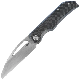 Bestech Taipan Knife Black / Blue Titanium, Satin MagnaCut by James Lowe (BT2503D)
