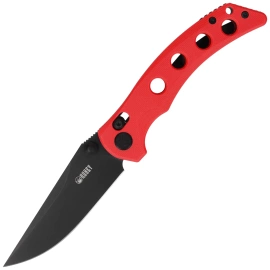 Nóż składany Kubey Hound Red G10, Blackwashed 14C28N by Maksim Tkachuk (KU172E)