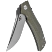 Bestech Scimitar Army Green G10, Gray/Satin D2 Knife (BG05B-2)