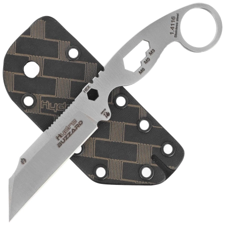 Nóż na szyję Hydra Knives Buzzard White Hawk, Satin 1.4116 (01SBL)