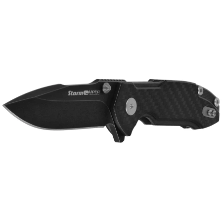 Viper Storm Knife Carbon Fiber, Dark Stonewashed M390 by Rick Hinderer (V5954DFC)