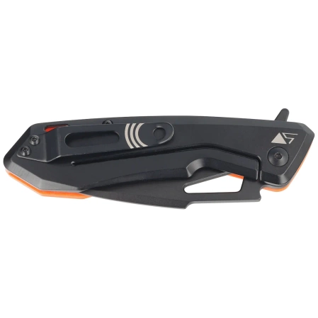 Nóż składany Real Steel Pelican Orange G10 / Black Steel, Black D2 by Aslan Zhanabayev (7922)