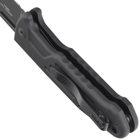 Fox New Smarty SP Automatic Knife Black Aluminum, Black PVD N690Co by Stefano De Lorenzi (FX-503SP B)