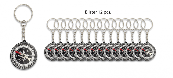 Brelok z kompasem Barbaric Gray ABS (33894)