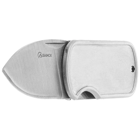 Martinez Albainox Dog Tag Knife Satin Stainless Steel, Satin 3Cr13Mov (18654)