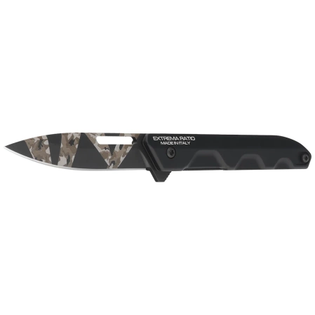 Extrema Ratio Ferrum T Black Warfare Aluminium, Geotech Camo N690 Knife (04.1000.0367/BDW/BLK)