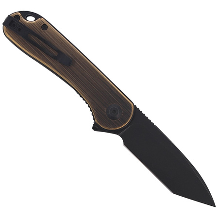 CIVIVI Knife Elementum Flipper Black Brass, Black Stonewashed (C907T-A)