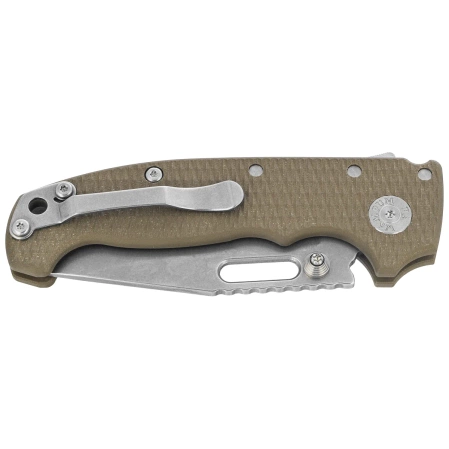 Demko AD20S Clip Point Knife OD Green G10, Stonewashed MagnaCut by Andrew Demko (MGAD20S-MAG-ODG10-CP)