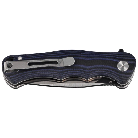 Bestech Bobcat Knife Black / Blue G10, Black Stonewashed / Satin D2 (BG22D-2)
