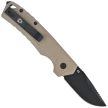 Tekto A3 Delta Mini D/P Automatic Knife Desert G10, Black D2