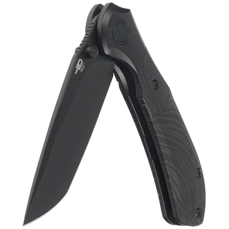 Bestech Constellation Knife Black PVD Titanium/Black Pattern G10, Black PVD MagnaCut by Munko Knives (BT2501B)