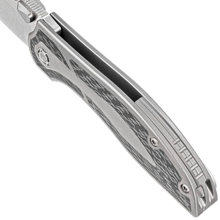 Reate Knife Iron-X Bead Blast Titanium / Carbon Fiber, Satin M390 by Kirby Lambert