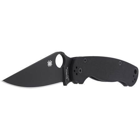 Spyderco Para Military 2 G-10 Black / Black Blade Knife (C81GPBK2)