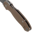 Spyderco Para 3 Sprint Run Knife Brown G10, Satin CPM 15V by Sal and Eric Glesser (C223GPBN15V)
