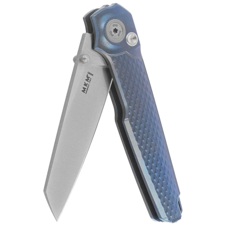 Nóż składany MKM Miura Blue Titanium, Satin M390 by Simone Tonolli (MK MI-TBL)