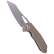 Kubey Knife New Vagrant Tan G10, Sandblast AUS-10 (KU291B)