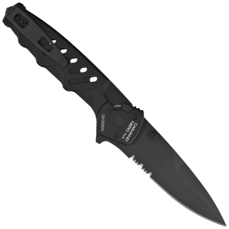 Extrema Ratio Caimano Nero N.A. Black Aluminium, Black MIL-C N690 knife (04.1000.0166/BLK)