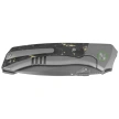 Remette RT-Steed Knife Gray Titanium/Black-Green Carbon Fiber, Pearlescent M390 (RTWS-TY)