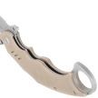 Kubey Wrath Knife Tan G10, Beadblasted 14C26N by MUZI Design (KU261C)