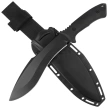 Spartan Blades Harsey Kukri Knife Black Polymer, Black 1095 Cro-Van by William W. Harsey Jr. (SBSL007BK)