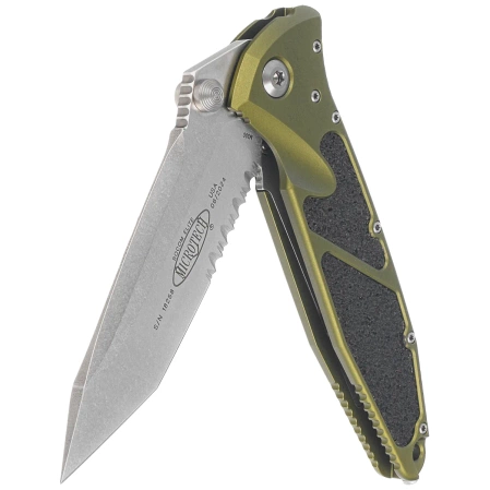 Nóż składany Microtech Socom Elite T/E OD Green Aluminium, Stonewashed P/S M390 by Tony Marfione (161-11OD)