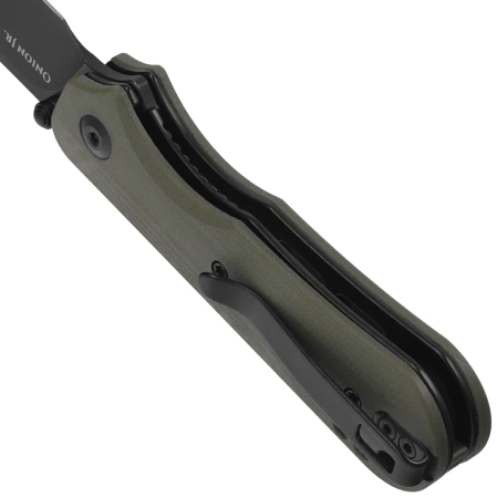 Civivi Crabby Knife OD Green G10, Black Stonewashed 14C28N by Ken Onion Jr. (C24055-1)