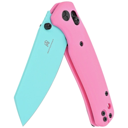 Nóż składany Bestechman Cicada's Wing Pink G10, Blue 10Cr15MoV (BMK06E)