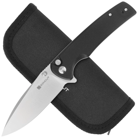 Sencut Sachse Black G10, Satin 9Cr18MoV knife (S21007-5)