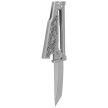 Nóż grawitacyjny Reate EXO-M OTF Gravity T/E Bead Blasted Titanium/Damascus Black-White G10, Satin Elmax